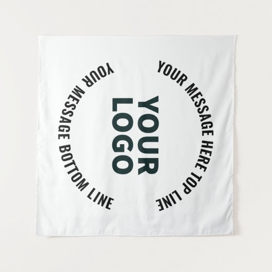 Ihr Logo-Design oder Bild | Fett bearbeitbarer Tex Wandteppich (Vorderseite (Horizontal))