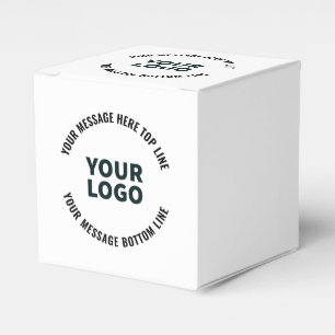 Ihr Logo-Design oder Bild Fett editierbarer Text Geschenkschachtel