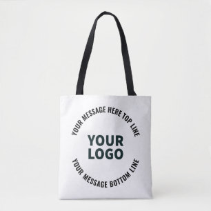 Ihr Logo-Design oder Bild Fett editierbarer Text Tasche