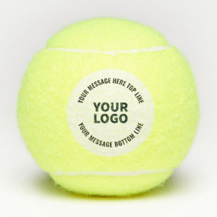 Ihr Logo-Design oder Bild Fett editierbarer Text Tennisbälle