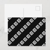 Ihr Logo, Design oder Foto diagonal gekachelt Postkarte (Vorne/Hinten)