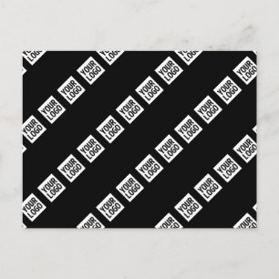 Ihr Logo, Design oder Foto diagonal gekachelt Postkarte