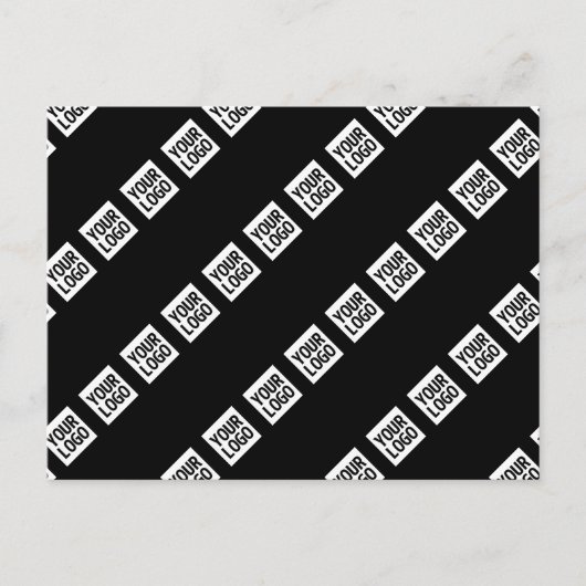 Ihr Logo, Design oder Foto diagonal gekachelt Postkarte (Vorderseite)