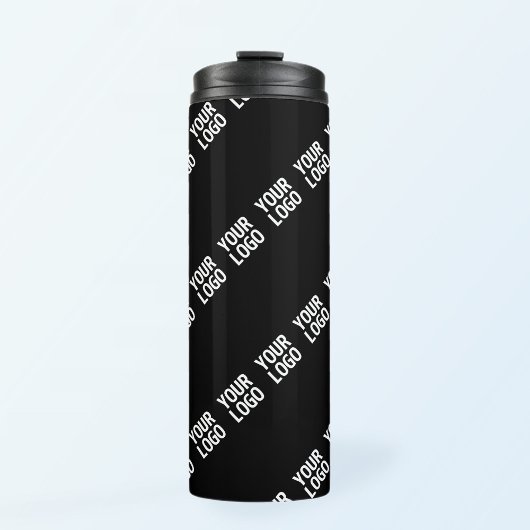 Ihr Logo, Design oder Foto diagonal gekachelt Thermosbecher