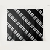 Ihr Logo, Design oder Foto diagonal gekachelt Wandteppich (Vorderseite (Horizontal))