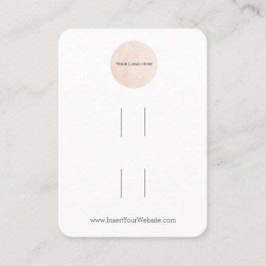 Ihr Logo Doppel-Bogen-Hair-Clip-Display-Karte Visitenkarte (Vorderseite)