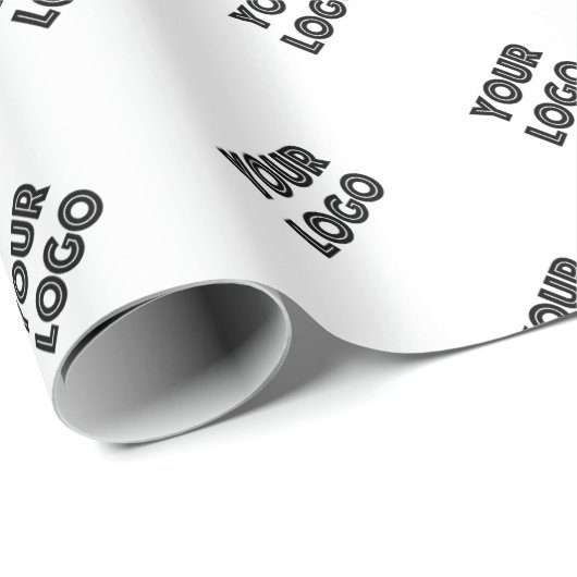 Ihr Logo | Einfache mehrfache Logokombination Geschenkpapier (Rolleneckpunkt)