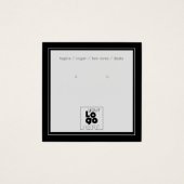 Ihr Logo Einfache, moderne schwarze Ohrhörer-Grafi (Vorderseite)