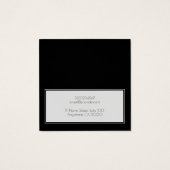 Ihr Logo Einfache, moderne schwarze Ohrhörer-Grafi (Rückseite)