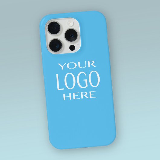 Ihr Logo | Einfacher Logoaustausch Sky Blue iPhone Hülle