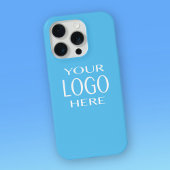 Ihr Logo | Einfacher Logoaustausch Sky Blue iPhone Hülle
