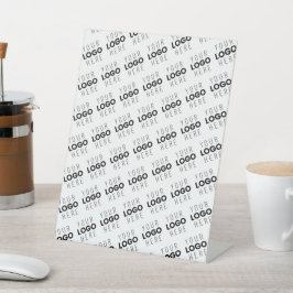 Ihr Logo einfaches diagonales Wiederholungsmuster Sockelschild