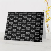 Ihr Logo | Einfaches Muster für wiederholte Logos Karte (Gelbe Blume)