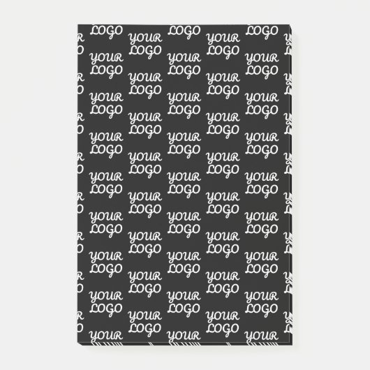 Ihr Logo | Einfaches Muster für wiederholte Logos Post-it Klebezettel (Vorderseite)