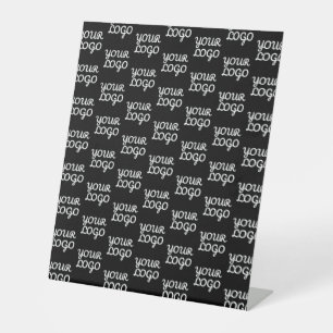 Ihr Logo Einfaches Muster für wiederholte Logos Sockelschild