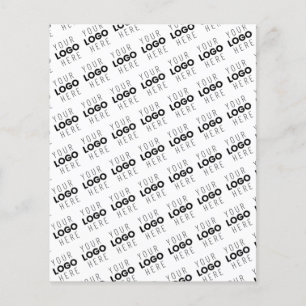 Ihr Logo einfaches sich wiederholendes diagonales  Flyer
