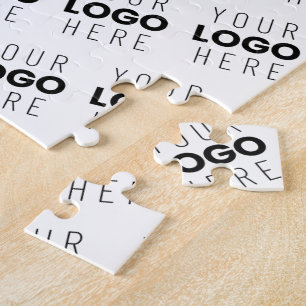 Ihr Logo einfaches sich wiederholendes diagonales Puzzle