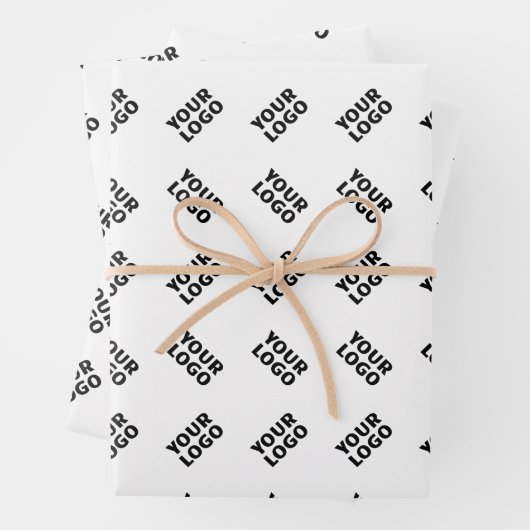 Ihr Logo | Einfaches Wechseln mehrerer Muster Geschenkpapier Set (Beispiel)
