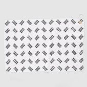 Ihr Logo | Einfaches Wechseln mehrerer Muster Golfhandtuch (Horizontal)