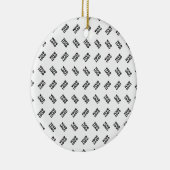 Ihr Logo | Einfaches Wechseln mehrerer Muster Keramik Ornament (Rechts)