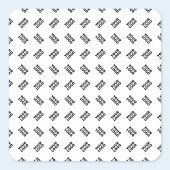 Ihr Logo | Einfaches Wechseln mehrerer Muster Quadratischer Aufkleber