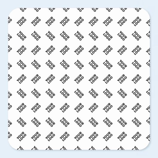 Ihr Logo | Einfaches Wechseln mehrerer Muster Quadratischer Aufkleber