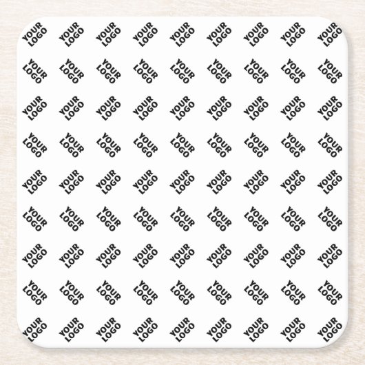 Ihr Logo | Einfaches Wechseln mehrerer Muster Rechteckiger Pappuntersetzer (Vorderseite)