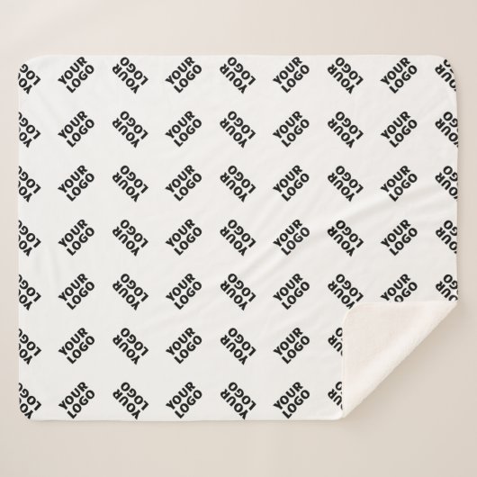 Ihr Logo | Einfaches Wechseln mehrerer Muster Sherpadecke (Vorderseite (Horizontal))