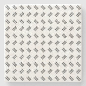 Ihr Logo | Einfaches Wechseln mehrerer Muster Steinuntersetzer (Vorderseite)