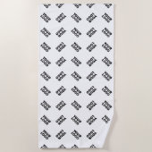 Ihr Logo | Einfaches Wechseln mehrerer Muster Strandtuch (Vorderseite)