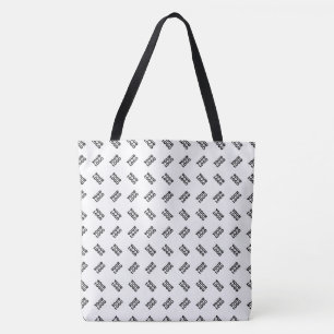 Ihr Logo Einfaches wechselndes Wiederholungsmust Tasche