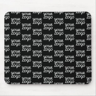 Ihr Logo   Einfaches wiederholendes Logo-Muster  Mousepad