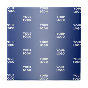 Ihr Logo Einfaches Wiederholungslogo Navyblauer Fa Fliese