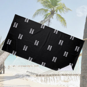 Ihr Logo Einfaches Wiederholungslogo   v2 Strandtuch