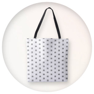 Ihr Logo Einfaches Wiederholungslogo Weiß Tasche