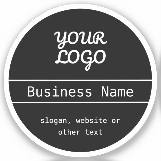 Ihr Logo | Einzigartig bearbeitbar, opak oder tran Aufkleber (Vorderseite)