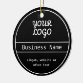 Ihr Logo | Einzigartig bearbeitbares Geschäftsdesi Keramik Ornament (Links)
