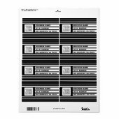 Ihr Logo Einzigartige geometrische Streifen | Schw (Vorne)