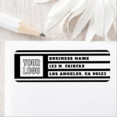 Ihr Logo Einzigartige geometrische Streifen | Schw (Insitu)