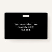 Ihr Logo | Einzigartiges anderes Logo oder Design Ausweis (Rückseite)