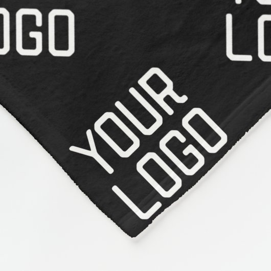 Ihr Logo | Einzigartiges anderes Logo oder Design Fleecedecke (Ecke)