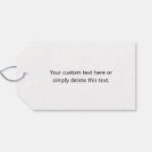 Ihr Logo | Einzigartiges anderes Logo oder Design Geschenkanhänger (Rückseite Horizontal)