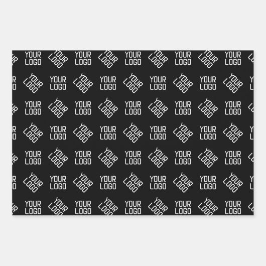 Ihr Logo | Einzigartiges anderes Logo oder Design Geschenkpapier Set (Vorderseite)