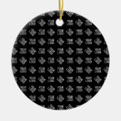 Ihr Logo | Einzigartiges anderes Logo oder Design Keramik Ornament (Vorne)
