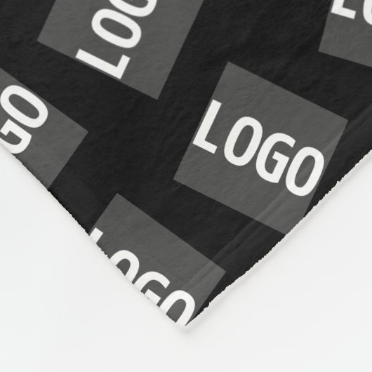 Ihr Logo | Einzigartiges Logo, Design oder Bildmus Fleecedecke (Ecke)