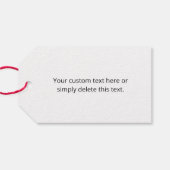 Ihr Logo | Einzigartiges Logo, Design oder Bildmus Geschenkanhänger (Rückseite Horizontal)