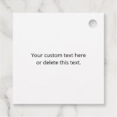 Ihr Logo | Einzigartiges Logo, Design oder Bildmus Geschenkanhänger (Rückseite)