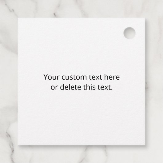 Ihr Logo | Einzigartiges Logo, Design oder Bildmus Geschenkanhänger (Rückseite)