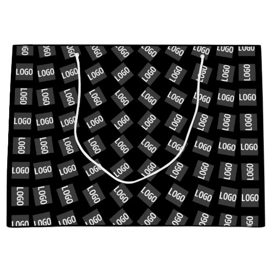 Ihr Logo | Einzigartiges Logo, Design oder Bildmus Große Geschenktüte (Vorderseite)