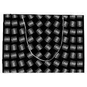 Ihr Logo | Einzigartiges Logo, Design oder Bildmus Große Geschenktüte (Rückseite)